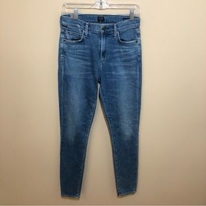 Citizens of humanity rocket high rise skinny denim jeans
